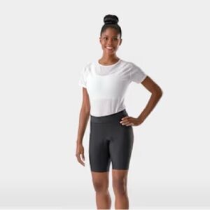 Women's Trex Black High-Waisted padded cycling shorts